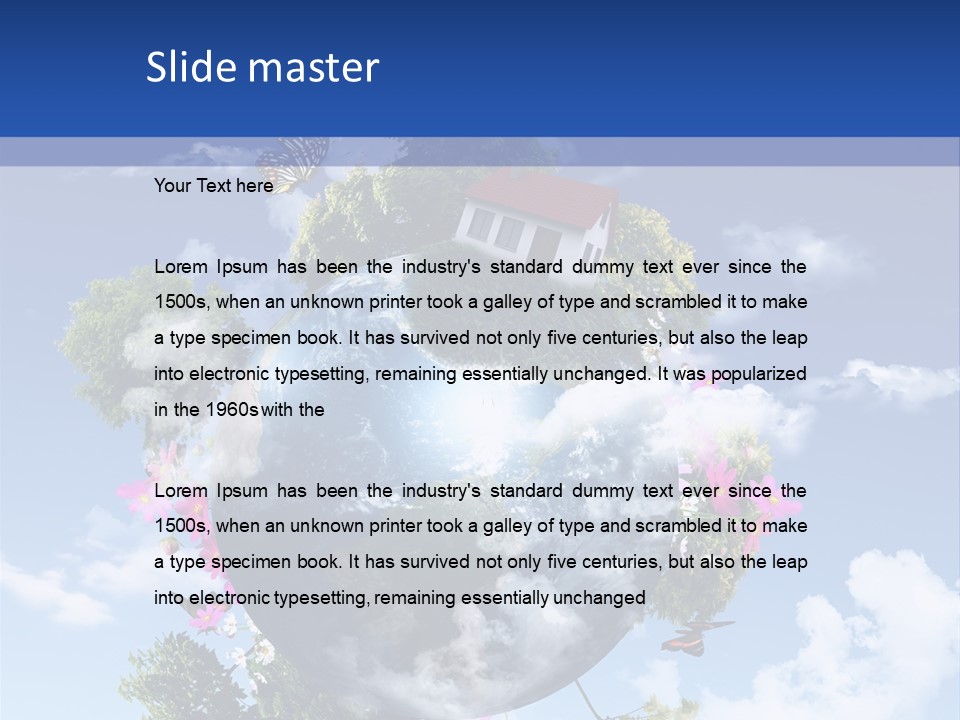 Sky Plant Air PowerPoint Template