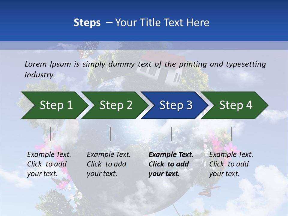 Sky Plant Air PowerPoint Template