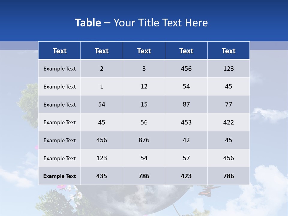Sky Plant Air PowerPoint Template