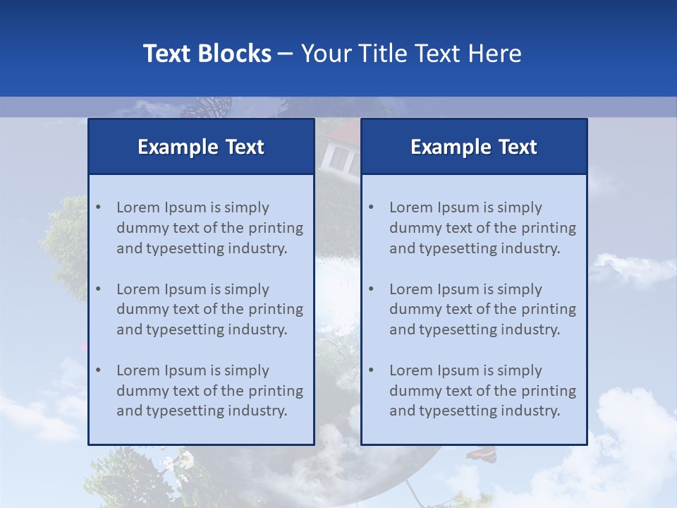 Sky Plant Air PowerPoint Template