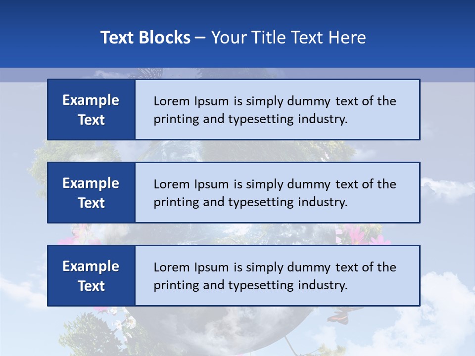 Sky Plant Air PowerPoint Template