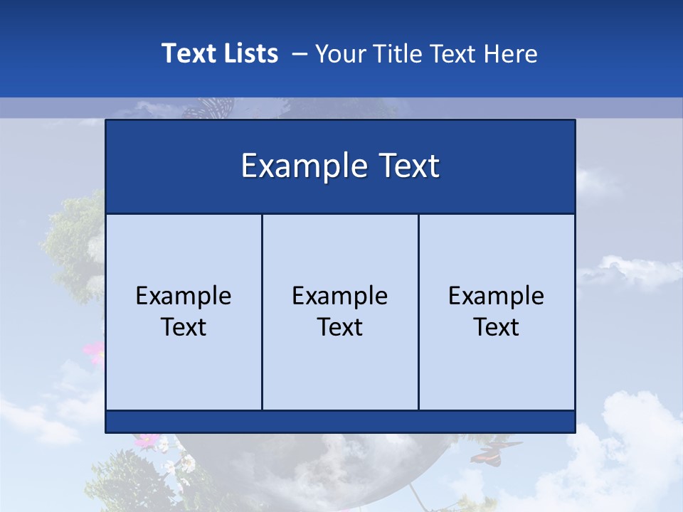 Sky Plant Air PowerPoint Template