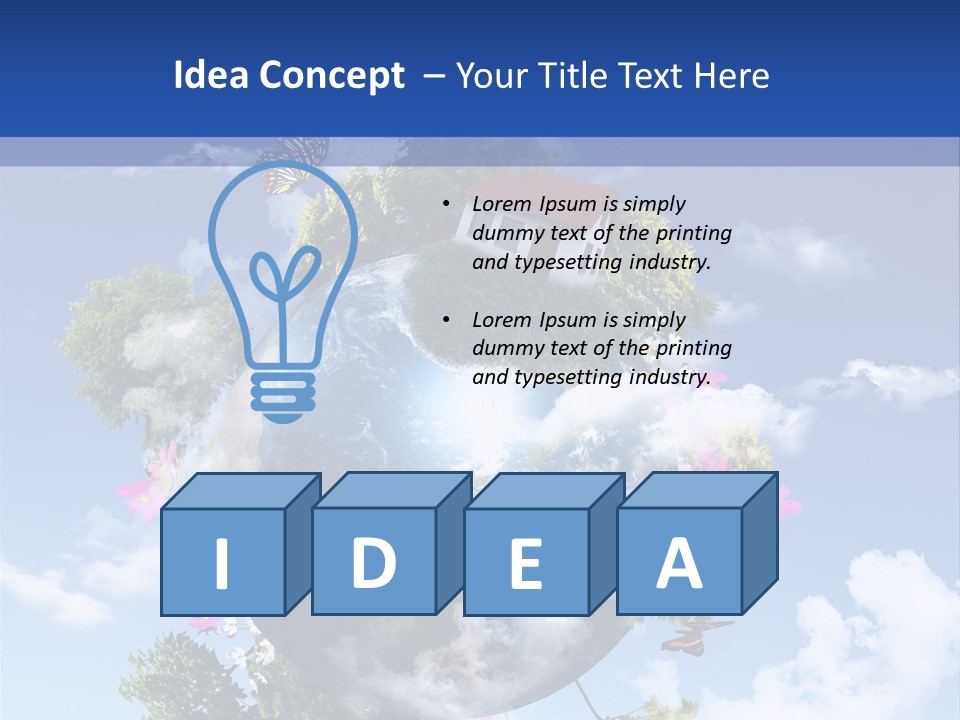 Sky Plant Air PowerPoint Template