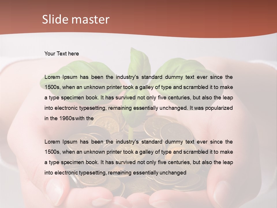 Business Gold Concept PowerPoint Template