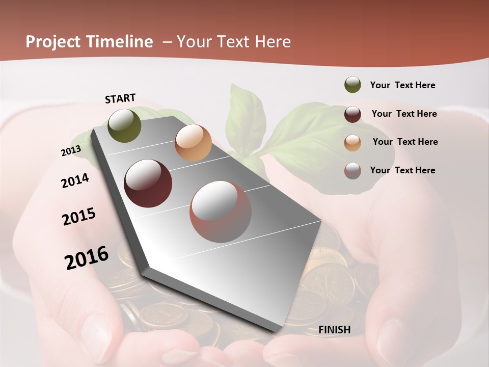Business Gold Concept PowerPoint Template