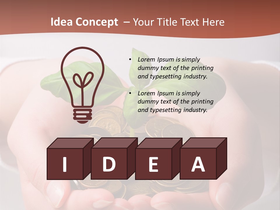 Business Gold Concept PowerPoint Template