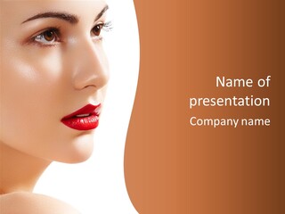 Purity White Closeup PowerPoint Template