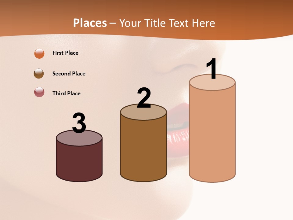 Purity White Closeup PowerPoint Template