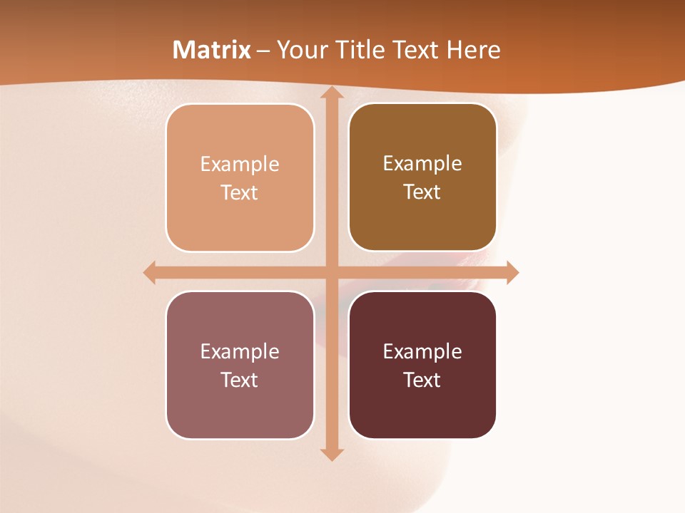 Purity White Closeup PowerPoint Template