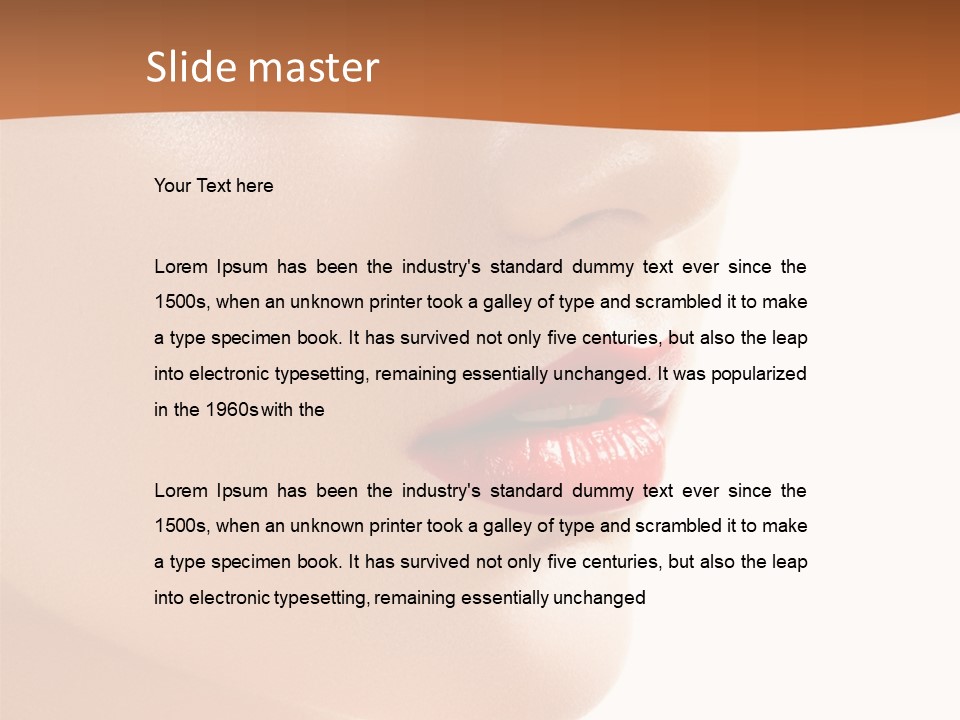 Purity White Closeup PowerPoint Template