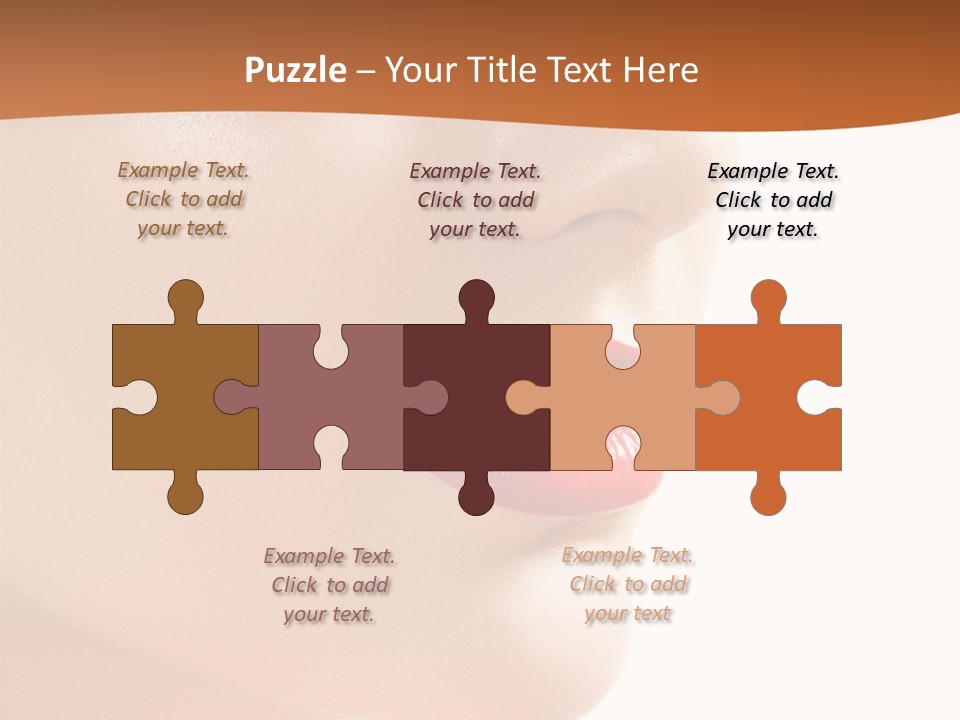 Purity White Closeup PowerPoint Template