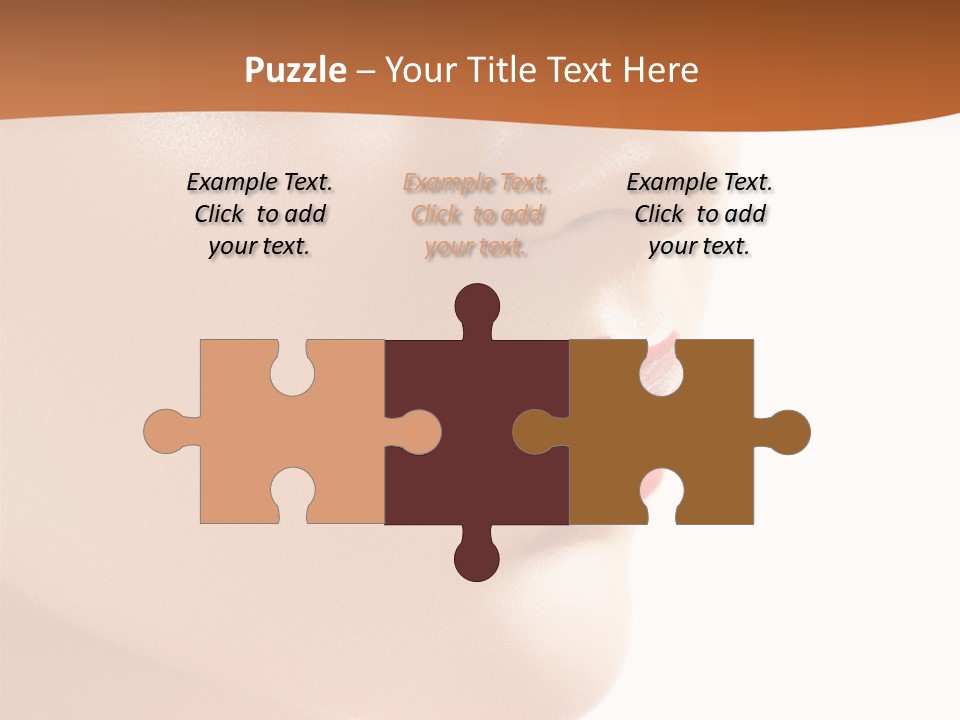 Purity White Closeup PowerPoint Template