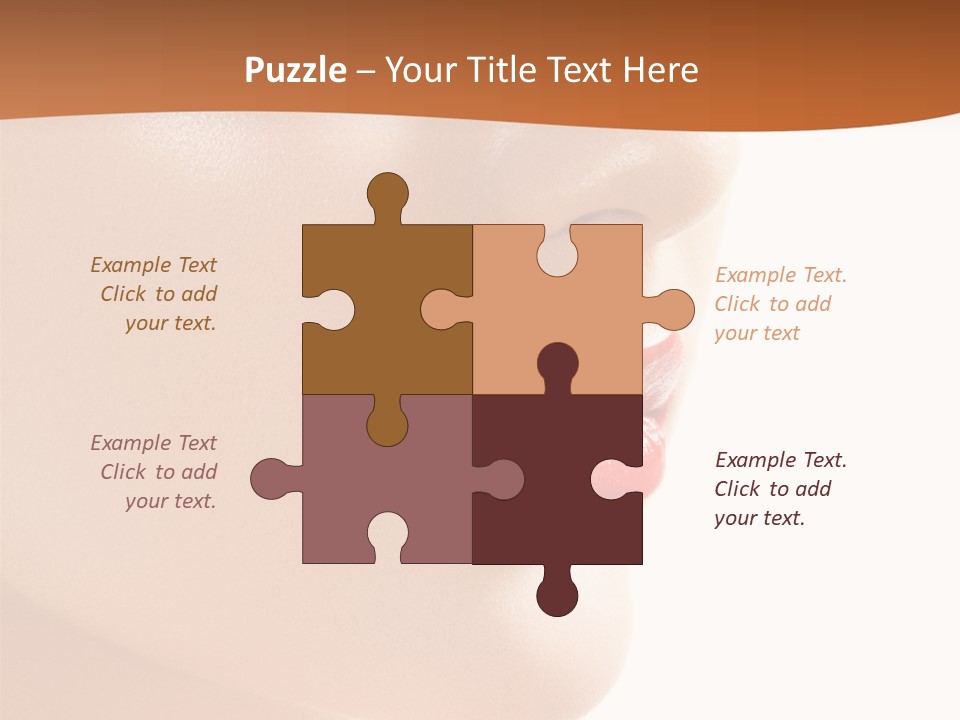 Purity White Closeup PowerPoint Template