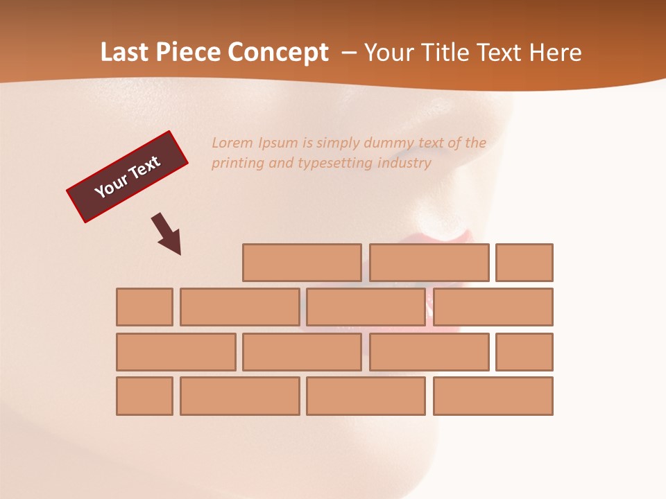Purity White Closeup PowerPoint Template