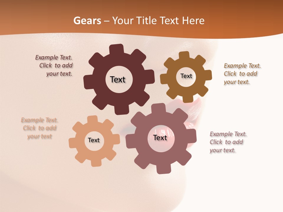 Purity White Closeup PowerPoint Template