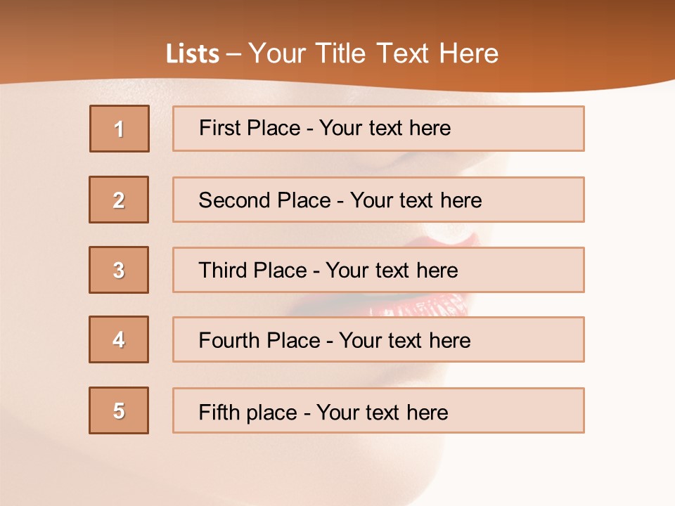 Purity White Closeup PowerPoint Template