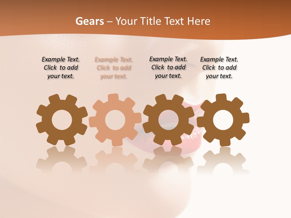 Purity White Closeup PowerPoint Template