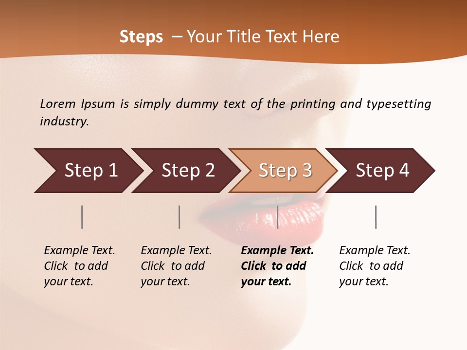 Purity White Closeup PowerPoint Template