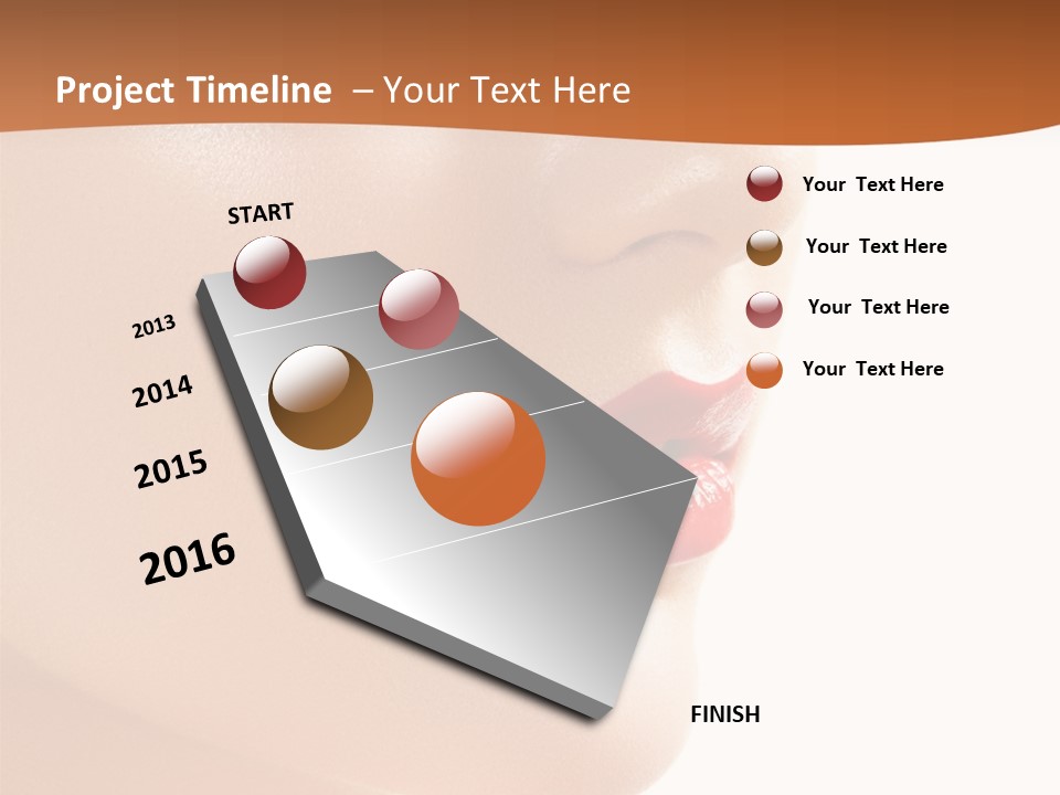 Purity White Closeup PowerPoint Template