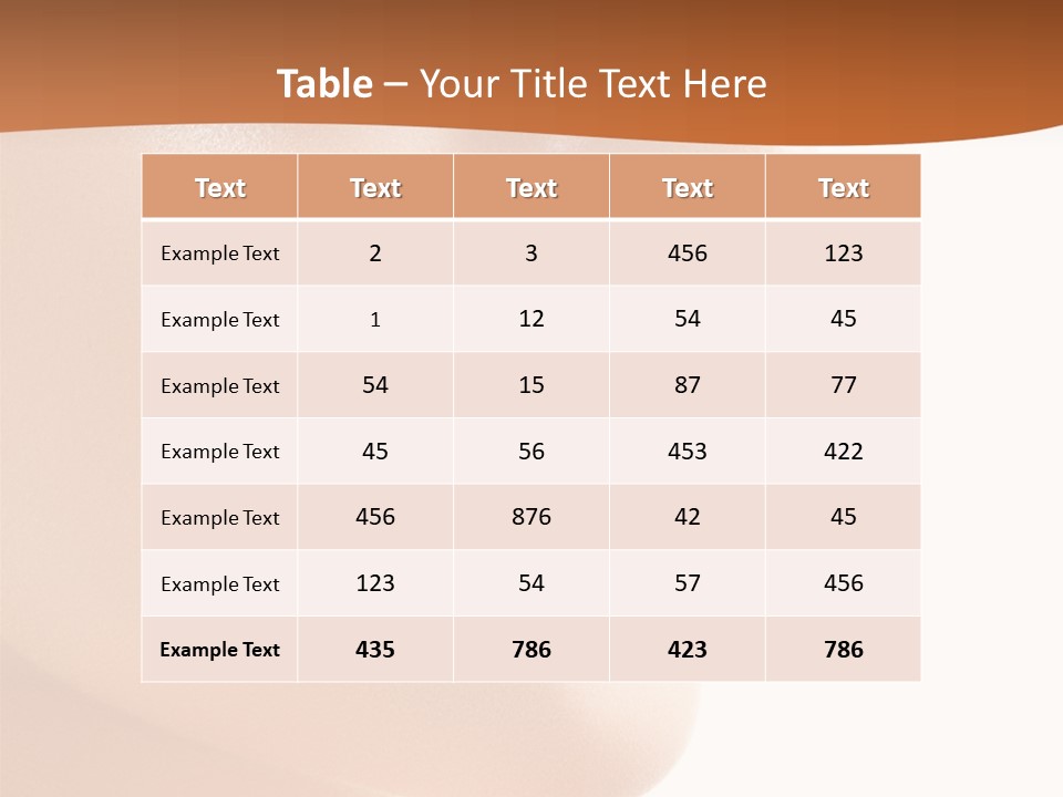 Purity White Closeup PowerPoint Template
