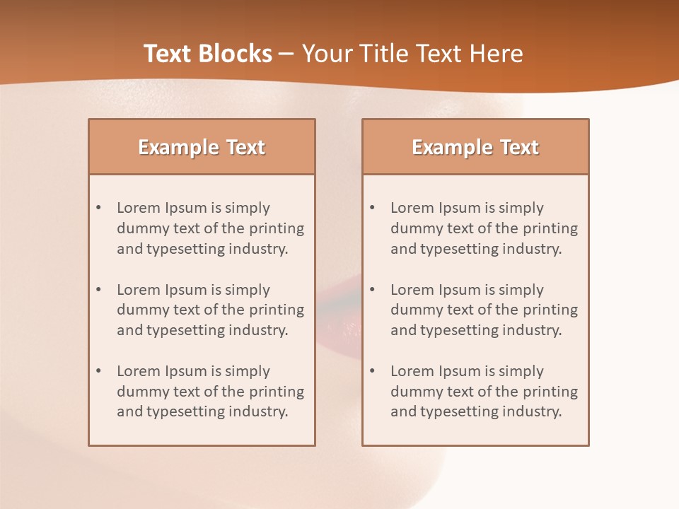 Purity White Closeup PowerPoint Template