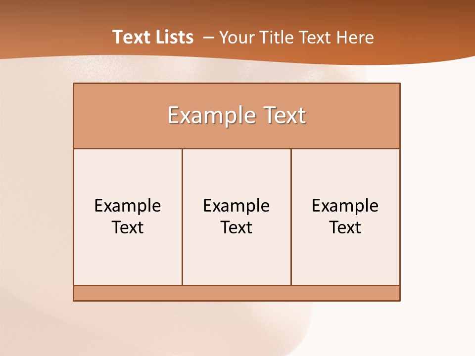 Purity White Closeup PowerPoint Template