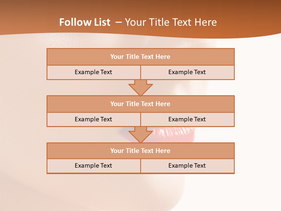 Purity White Closeup PowerPoint Template