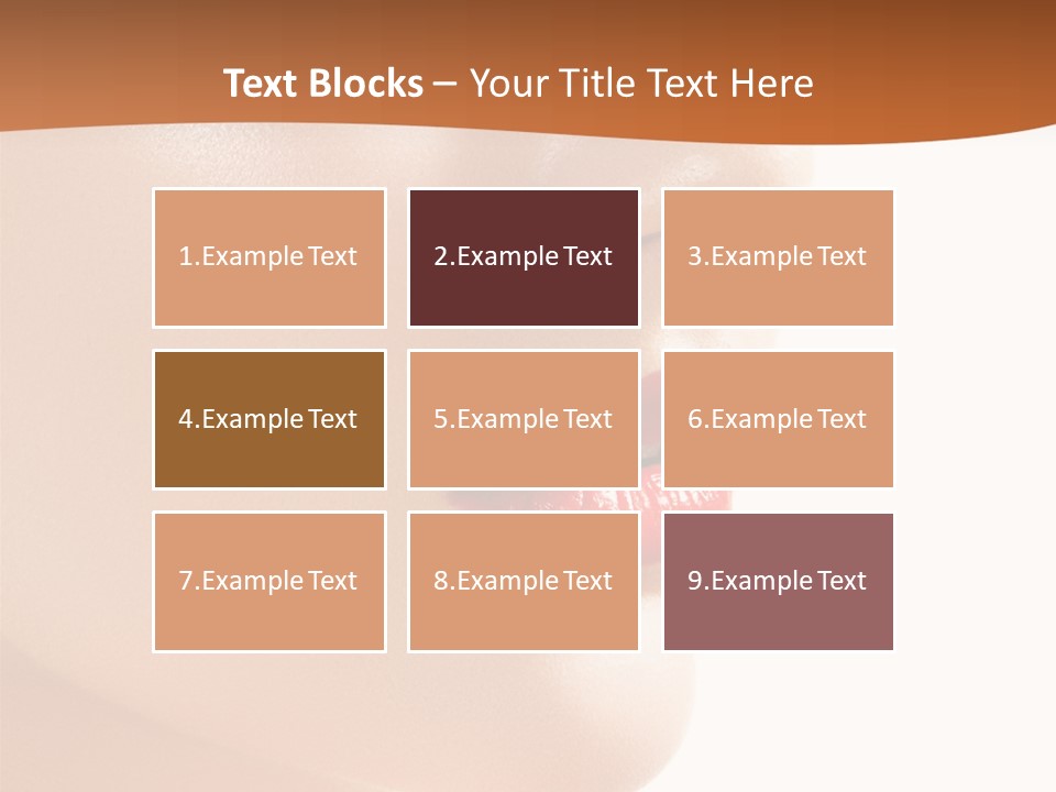 Purity White Closeup PowerPoint Template