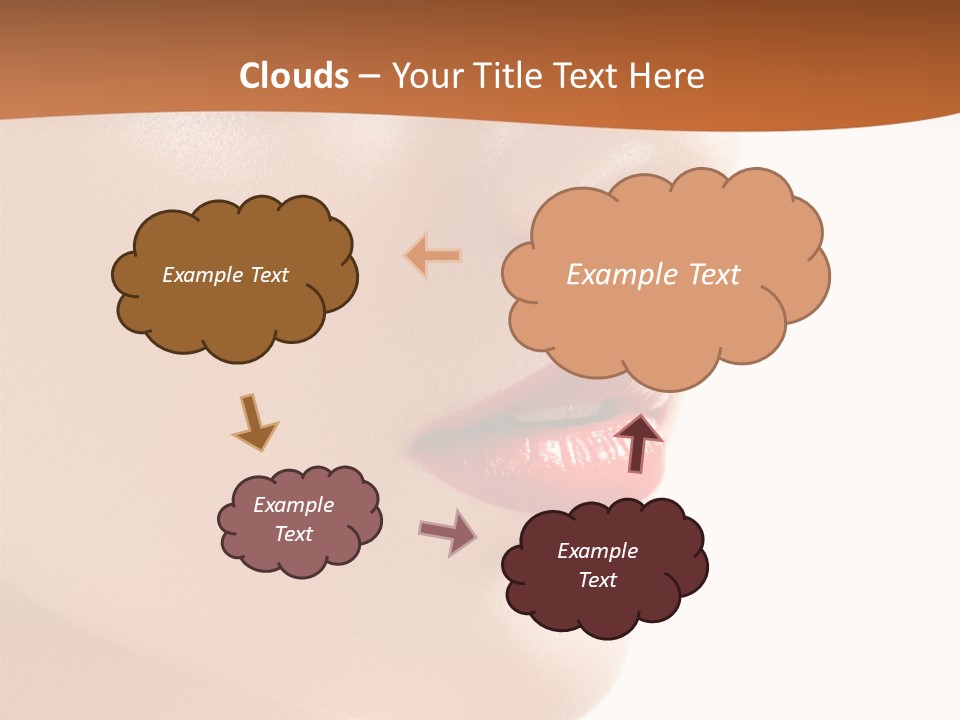 Purity White Closeup PowerPoint Template