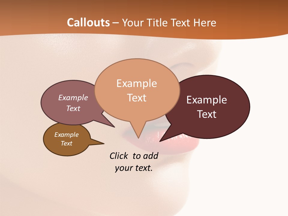 Purity White Closeup PowerPoint Template