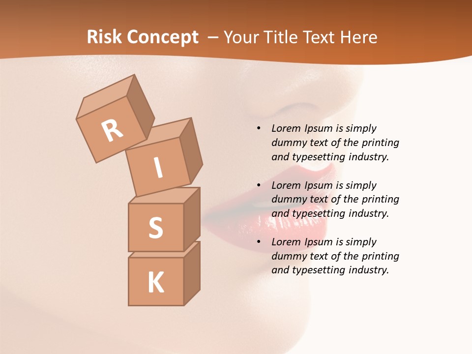 Purity White Closeup PowerPoint Template