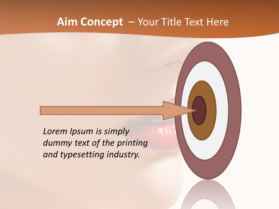 Purity White Closeup PowerPoint Template