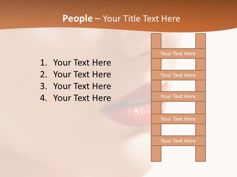 Purity White Closeup PowerPoint Template