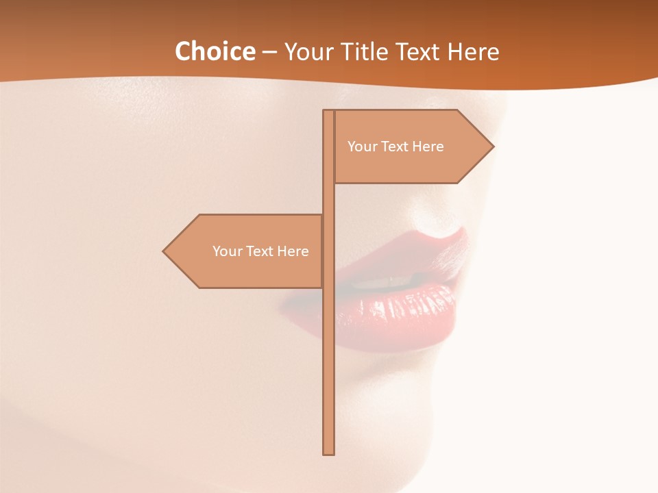 Purity White Closeup PowerPoint Template