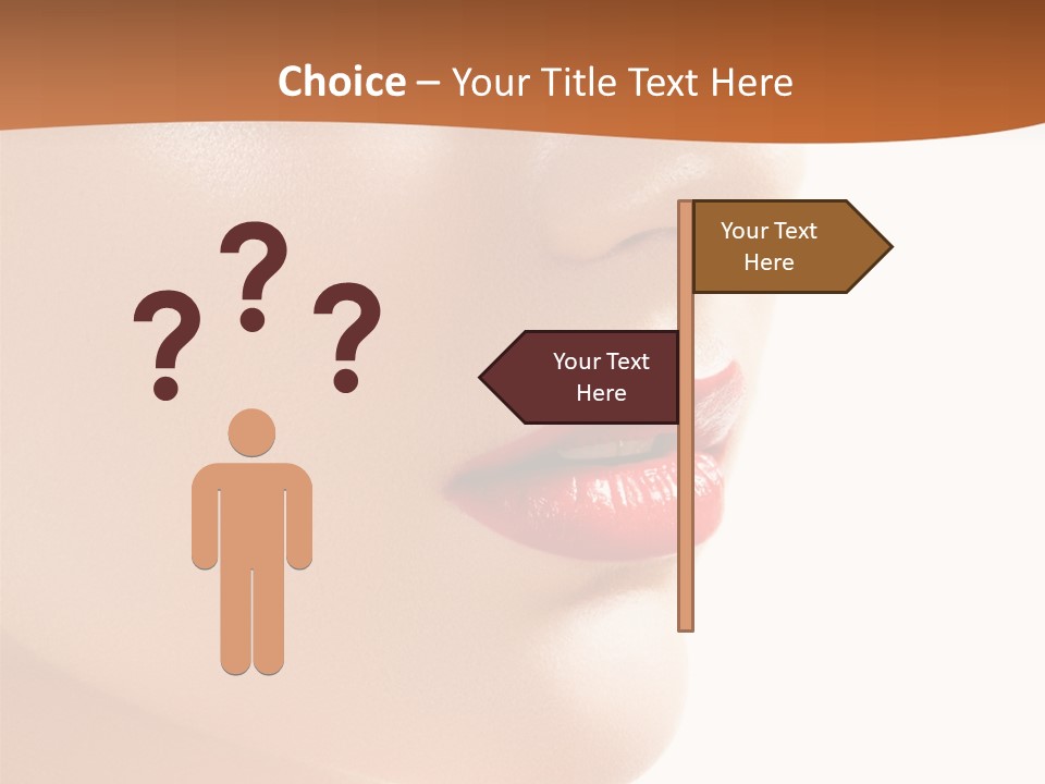 Purity White Closeup PowerPoint Template