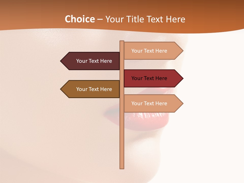 Purity White Closeup PowerPoint Template