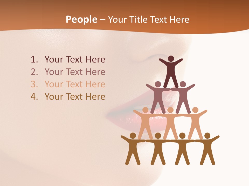 Purity White Closeup PowerPoint Template