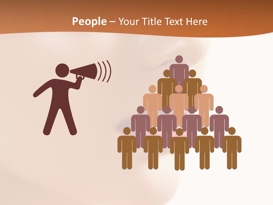 Purity White Closeup PowerPoint Template