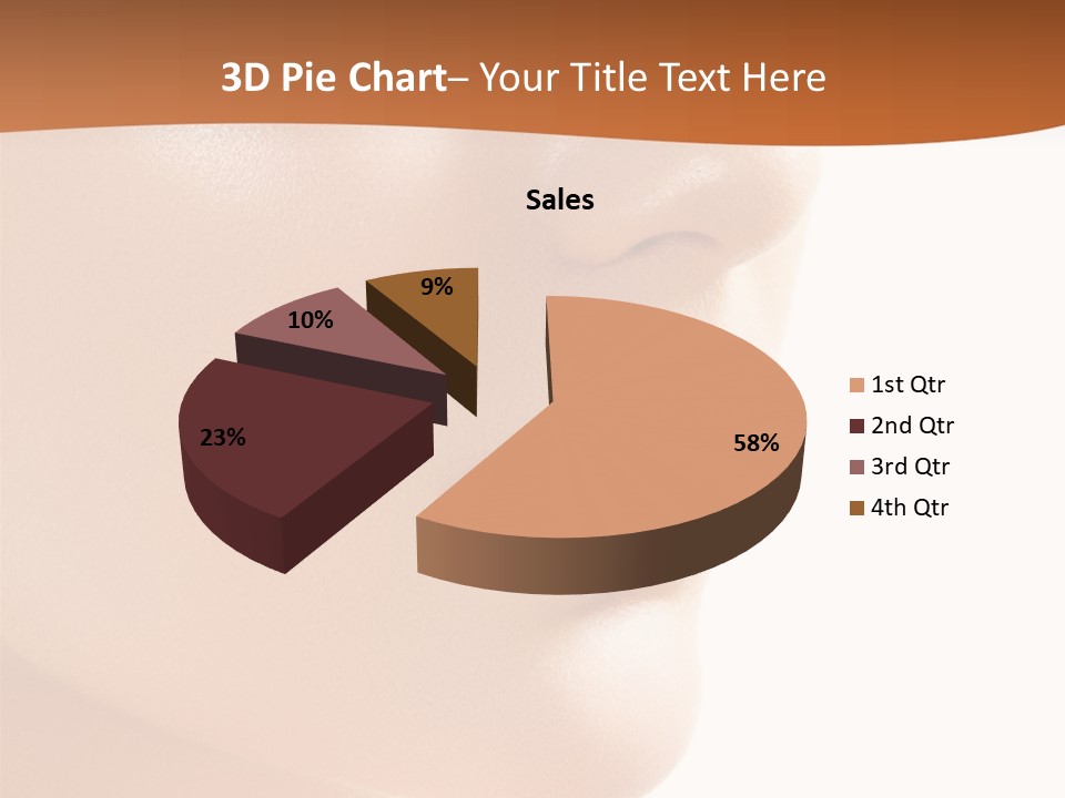 Purity White Closeup PowerPoint Template