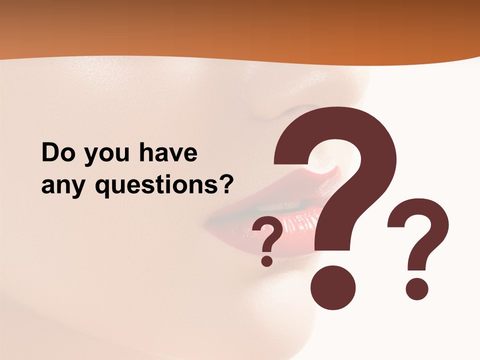 Purity White Closeup PowerPoint Template