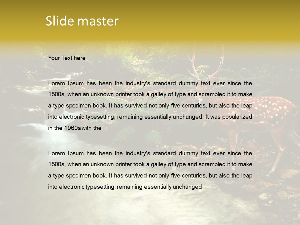 Water View Plant PowerPoint Template