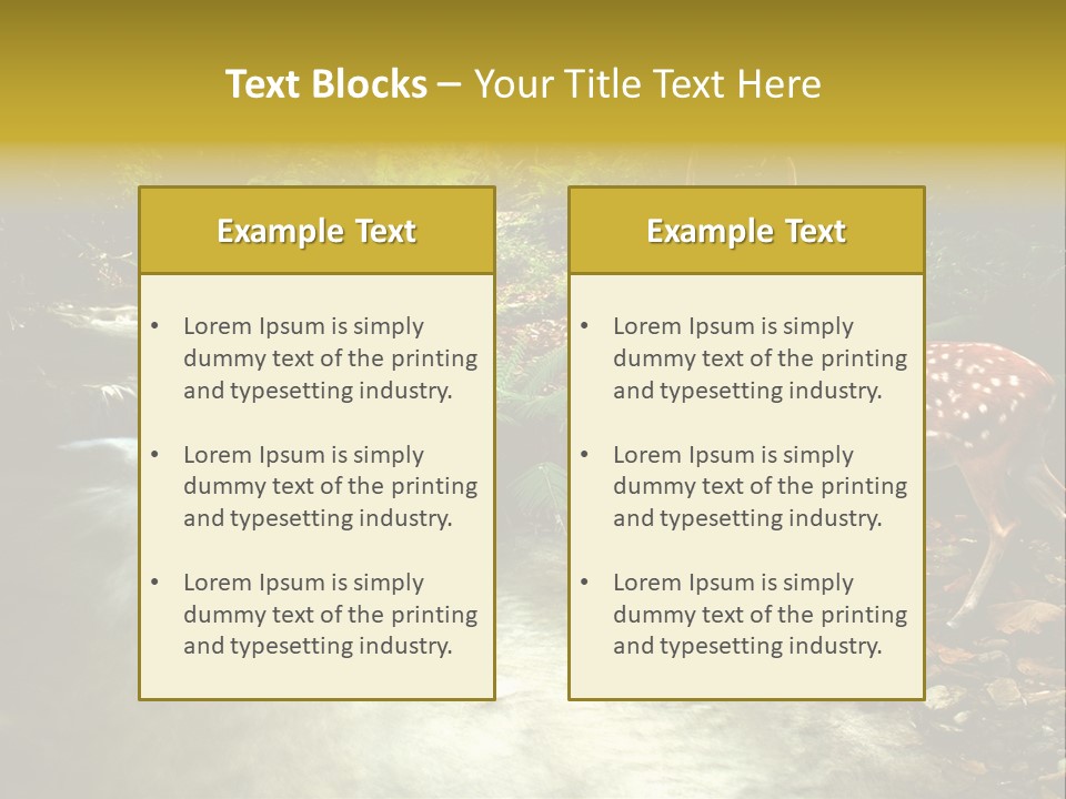 Water View Plant PowerPoint Template