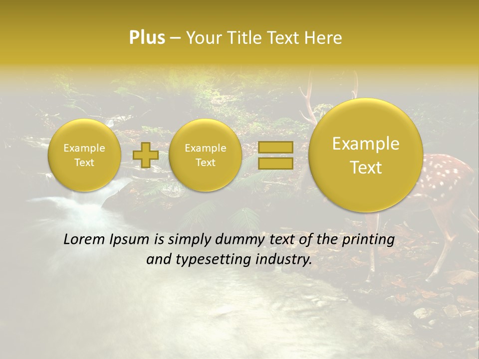 Water View Plant PowerPoint Template