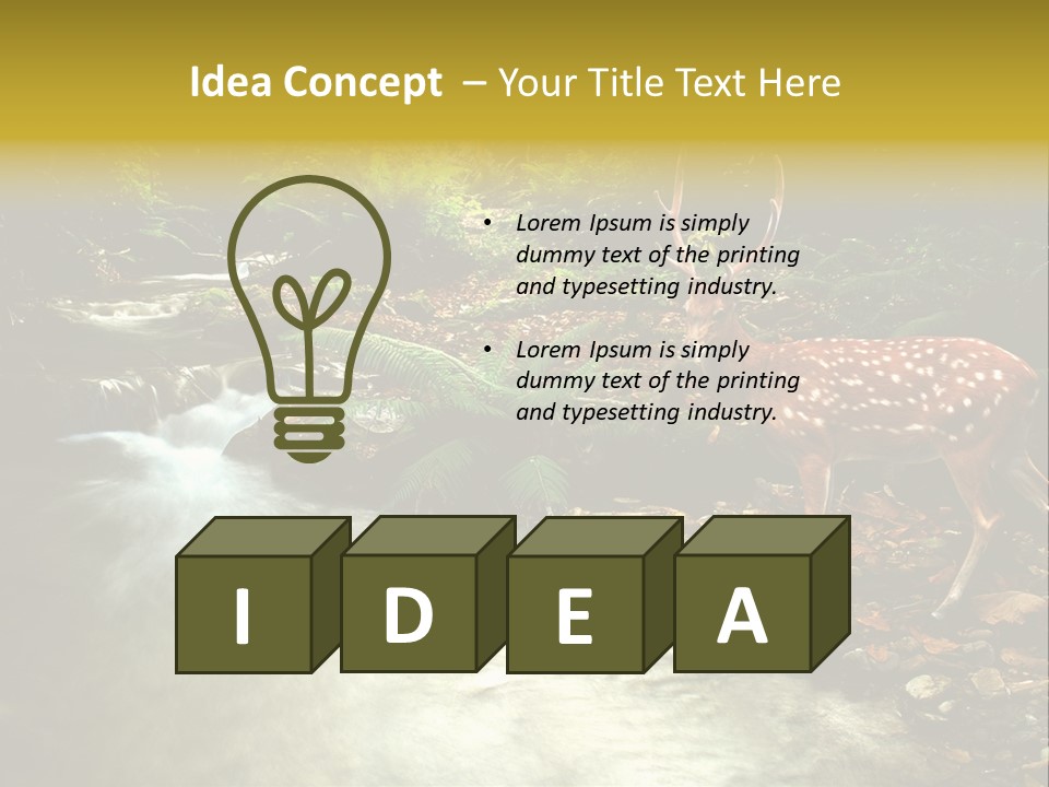 Water View Plant PowerPoint Template