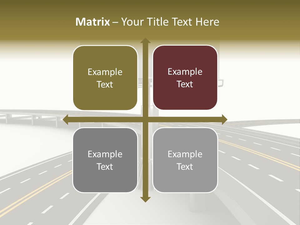 Highway Banner Speedway PowerPoint Template