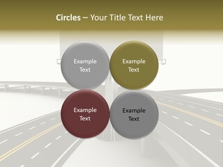 Highway Banner Speedway PowerPoint Template