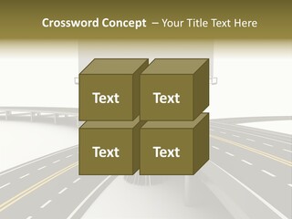 Highway Banner Speedway PowerPoint Template