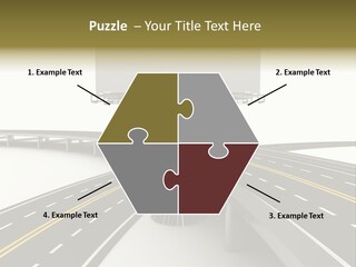 Highway Banner Speedway PowerPoint Template
