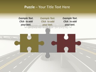 Highway Banner Speedway PowerPoint Template