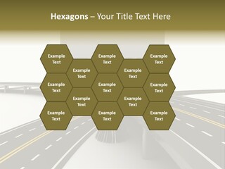Highway Banner Speedway PowerPoint Template